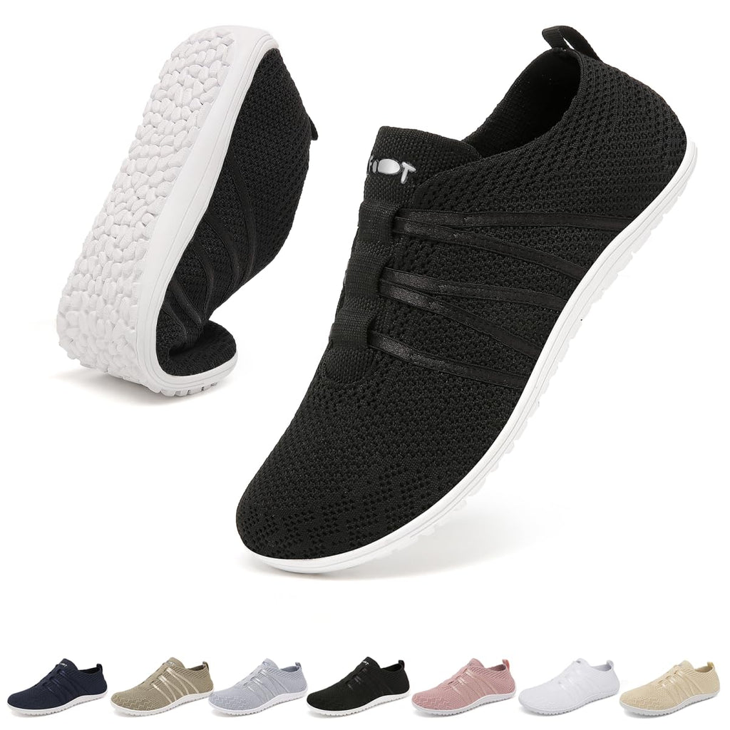 Barefoot Womens Mens Trainers No Lace Up Shoes Size 4-11 UK