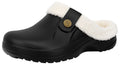 ChayChax Femme Hiver Sabots Fourrées Homme Pantoufles Chaud Peluche Chaussons Maison Imperméables Chaussures de Jardin Intérieur et Extérieur