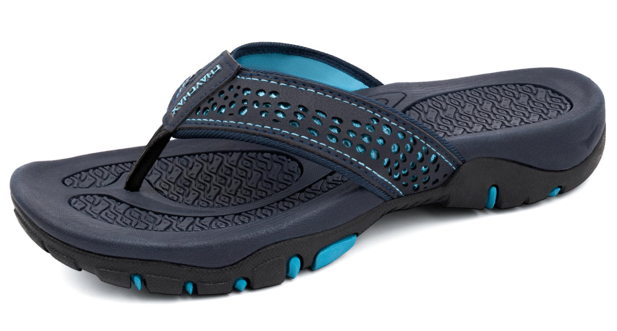 ChayChax Men's Flip-Flops Sports Sandals Arch Support Flip Flop Shoes Beach and Pool Non-Slip