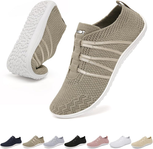 Barefoot Womens Mens Trainers No Lace Up Shoes Size 4-11 UK