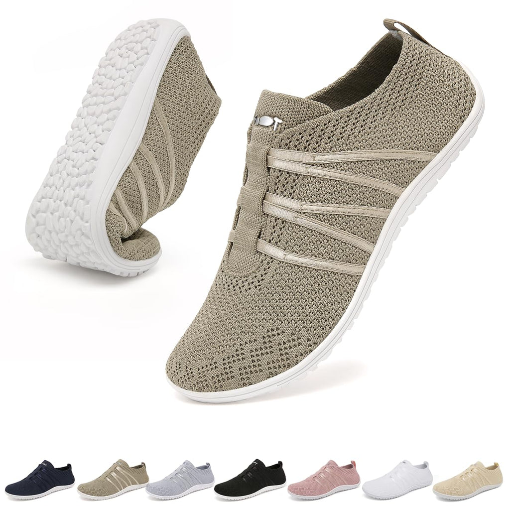 Barefoot Womens Mens Trainers No Lace Up Shoes Size 4-11 UK