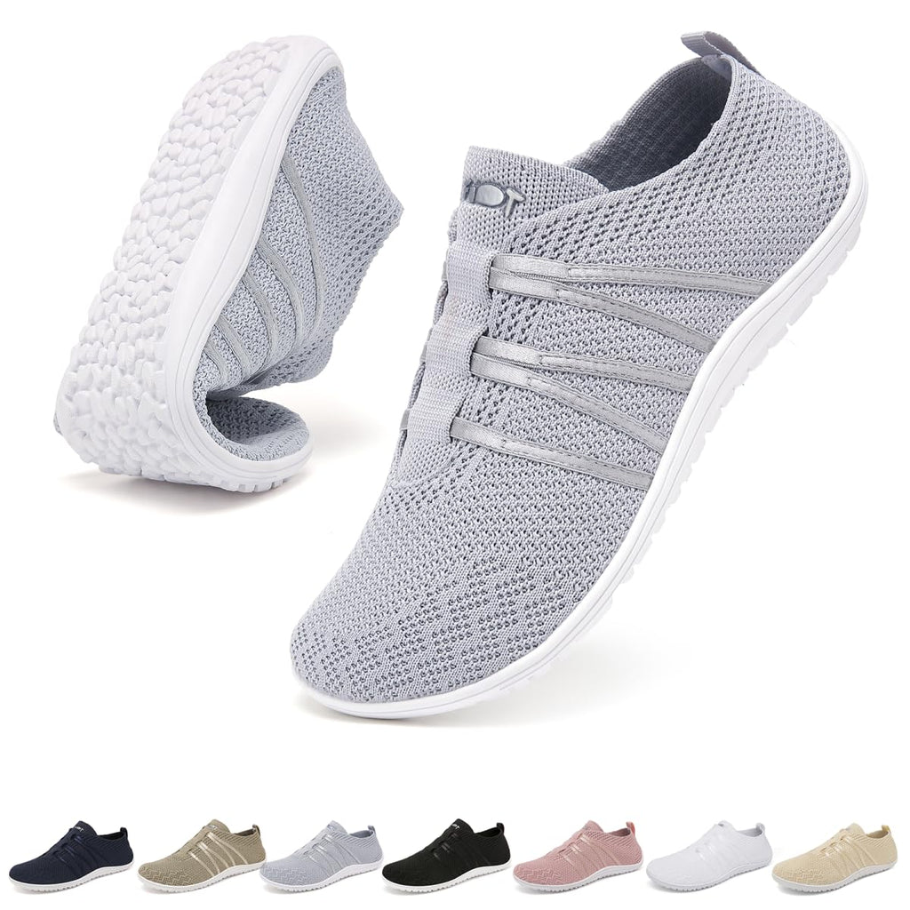 Barefoot Womens Mens Trainers No Lace Up Shoes Size 4-11 UK