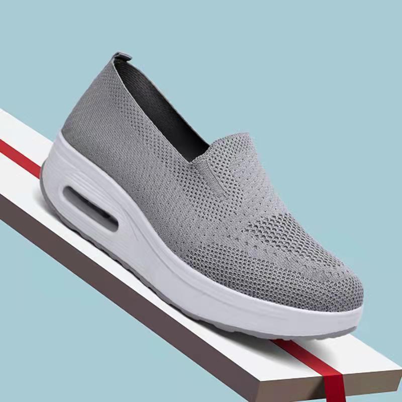Women's Sports Shoes Cross-Border Foreign Trade 2026Casual Shoes Mesh Slip-On Height-Increasing Walking Shoes for Women